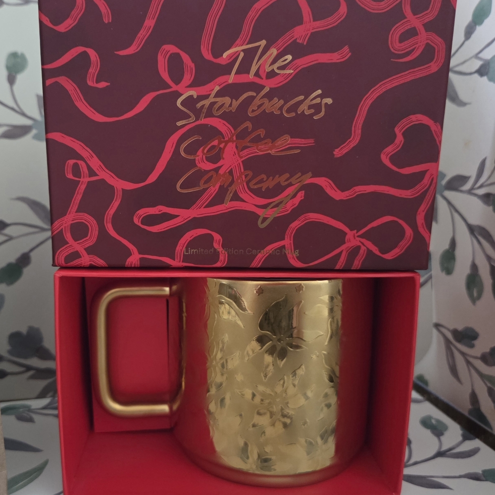 Starbucks Gold Mug with Box